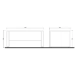 alto stalo 160 cm pločio brezinys