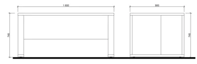 alto darbo stalo 160 cm pločio mini brezinys