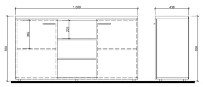 alto spinteles išmatavimai