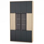 Biuro baldų spinta su stiklu 29-35S - Image 3