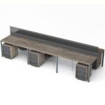 6 darbo vietų stalas Promo T29S - Image 4