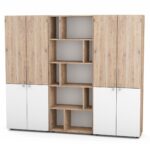 dvi dokumentu spintos ir atvira lentyna