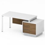 Biuro stalas su stalčiais ir kojų uždanga Promo T88 - Image 3