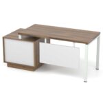 Biuro stalas su stalčiais ir kojų uždanga Promo T88S - Image 3