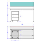 Darbuotojo darbo stalas Promo T10P - Image 2