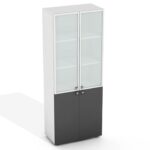 Knygų spinta su stiklu Promo 29/522 - Image 3