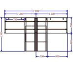 Dvivietis darbo stalas Promo T11S - Image 2