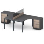 Dvivietis darbo stalas Promo T19 - Image 3