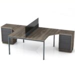 Dvivietis darbo stalas Promo T19S - Image 2