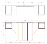 Dvivietis darbo stalas Promo T19S - Image 3