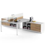 Dvivietis darbo stalas su pertvara Promo T23 - Image 7