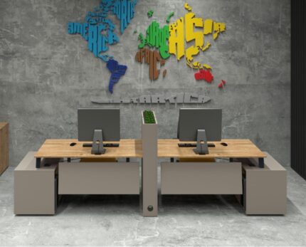 Dvivietis biuro stalas Nature 35-9