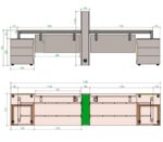 Dvivietis biuro stalas Nature 35-9 - Image 4