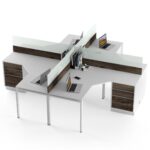 Keturvietis darbo stalas Promo T9 - Image 2