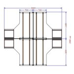 Keturvietis darbo stalas Promo T9S - Image 2