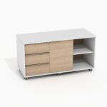 Mobili biuro spintelė su stalčiais ir lentyna Promo 29/305 - Image 5