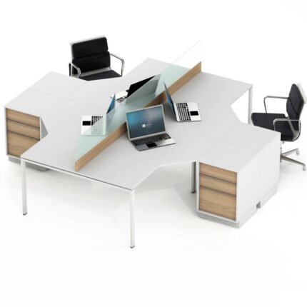 keturiu vietu darbo stalas