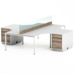 Keturvietis darbo stalas Promo T51 - Image 4