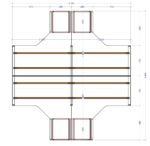 Keturvietis darbo stalas Promo T51S - Image 3