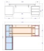 Kampinis vadovo darbo stalas Promo T29-40 - Image 3