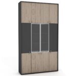 Biuro baldų spinta su stiklu 29-35 - Image 6