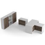 Darbo stalo ir spintelių komplektas Promo 29-2 - Image 3