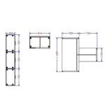 Darbo stalo ir spintelių komplektas Promo 29-2 - Image 4