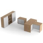 Darbo stalo ir spintelių komplektas Promo 29-2S