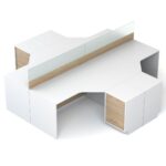 Keturių vietų darbo stalas Promo 29-19 - Image 2