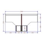 Dviejų vietų darbo stalas Promo 29-9S - Image 3