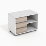 Mobili biuro spintelė su stalčiais ir lentyna Promo 29/303 - Image 2