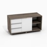 Mobili biuro spintelė su stalčiais ir lentyna Promo 29/305S - Image 2