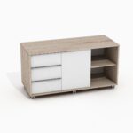 Mobili biuro spintelė su stalčiais ir lentyna Promo 29/305S - Image 3