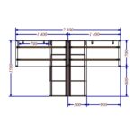 Dviejų vietų darbo stalas Promo 29-8 - Image 2