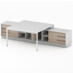 Dviejų vietų darbo stalas stalas Promo T41 - Image 4