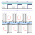 Darbo stalų komplektas šešiems darbuotojams Promo T55S - Image 3