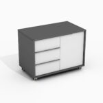 biuro spintelė su stalčiais