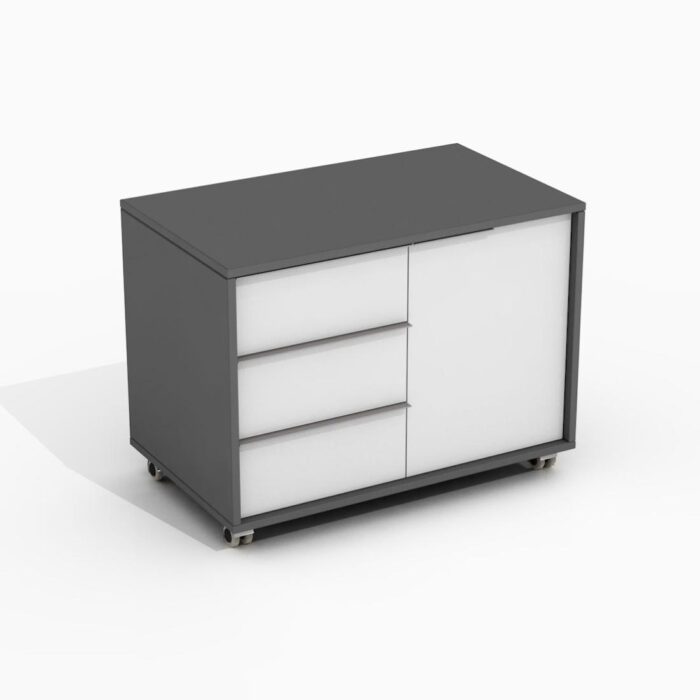 biuro spintelė su stalčiais