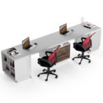 ofiso stalas dviem darbuotojams