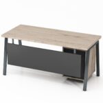 Rašomasis stalas su mobiliu stalčių bloku ir kojų uždanga Promo R25S - Image 2