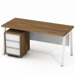 Rašomasis stalas su mobiliu stalčių bloku ir kojų uždanga Promo R25S - Image 5