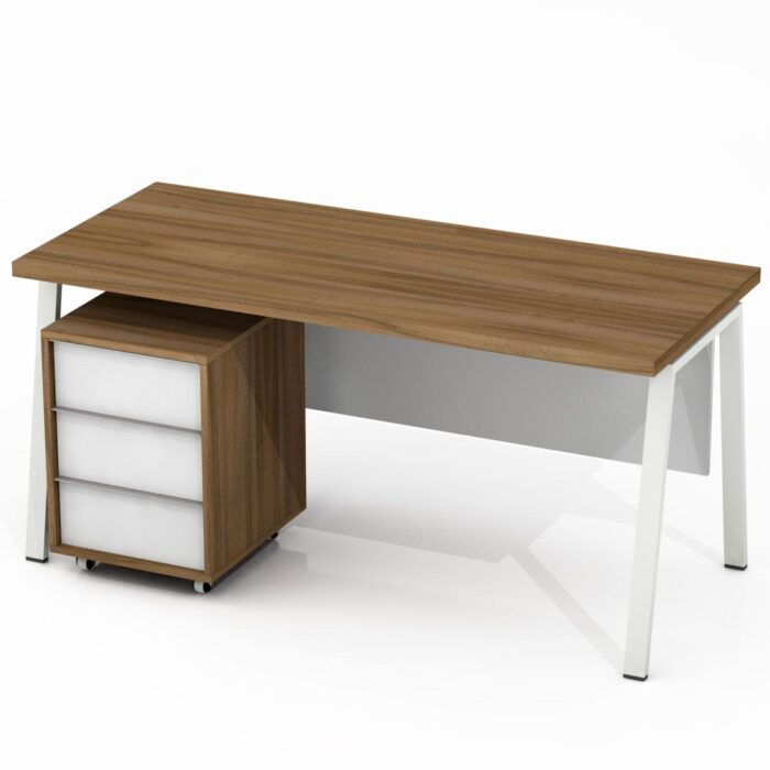 Rašomasis stalas su mobiliu stalčių bloku ir kojų uždanga Promo R25S - Image 5