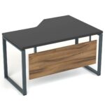 Kampinis darbo stalas su kojų uždanga Promo Q13 - Image 8