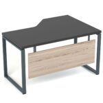 Kampinis darbo stalas su kojų uždanga Promo Q13 - Image 6