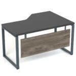 Kampinis darbo stalas su kojų uždanga Promo Q13 - Image 2