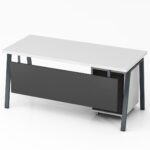 Rašomasis stalas su mobiliu stalčių bloku ir kojų uždanga Promo R25 - Image 8