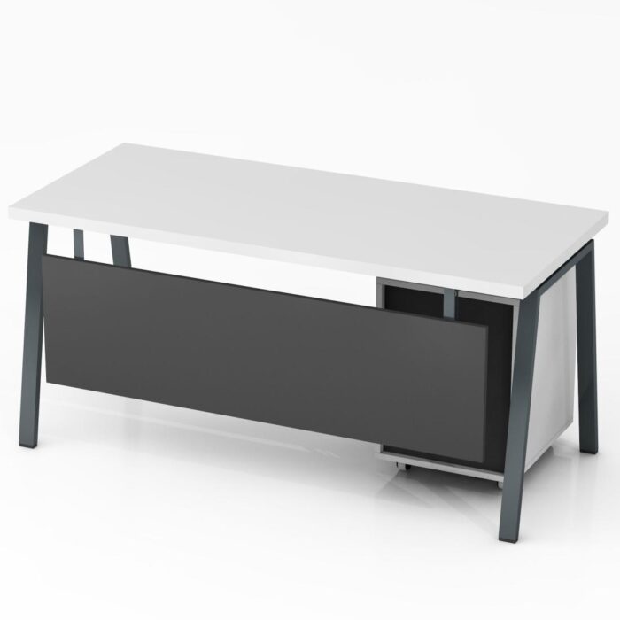 Rašomasis stalas su mobiliu stalčių bloku ir kojų uždanga Promo R25 - Image 8