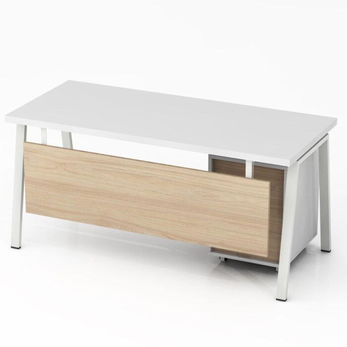 Rašomasis stalas su mobiliu stalčių bloku ir kojų uždanga Promo R25 - Image 2