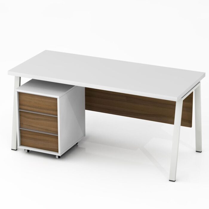 Rašomasis stalas su mobiliu stalčių bloku ir kojų uždanga Promo R25 - Image 3