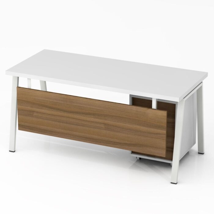 Rašomasis stalas su mobiliu stalčių bloku ir kojų uždanga Promo R25 - Image 4